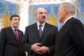Mikhail Saakashvili, Aleksandr Lukashenko and Nursultan Nazarbayev
