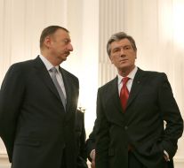 Ilkham Aliyev and Viktor Yushchenko