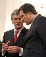 Viktor Yushchenko and Mikhail Saakashvili