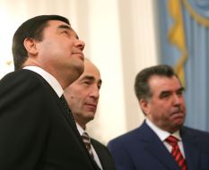 Gurbanguly Berdymuhammedow, Robert Kocharyan and Emomali Rakhmonov