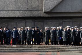 Solemn measures to the day of defender of Fatherland