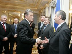 Празднование дня рождения Виктора Ющенко