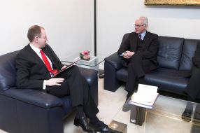 Arseny Yatsenyuk and Hans-Gert Poettering