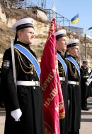 Ukrainian Maritime Forces honor guard