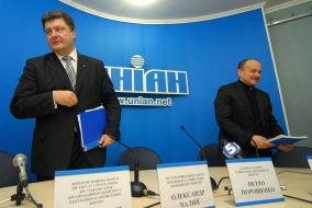 Petro Poroshenko and Zigmund Berdihovsky