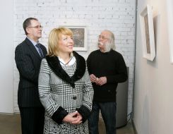 Ivan Marchuk, Vasiliy Vovkun and Ekaterina Yushchenko