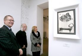 Ivan Marchuk, Vasiliy Vovkun and Ekaterina Yushchenko