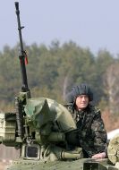 Виктор Ющенко на танке