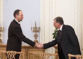 Gediminas Kirkilas and Arseniy Yatsenyuk