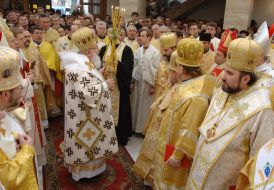 Bishop liturgy occasionally 75 years from the day of birth of Lyubomir Guzar