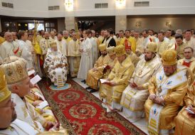 Bishop liturgy occasionally 75 years from the day of birth of Lyubomir Guzar