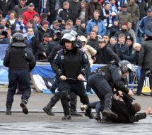 Arrest of fans of FC ”Dinamo”