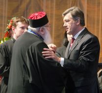 Viktor Yushchenko and Lyubomir Guzar