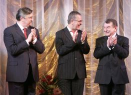 Yury Bogutsky, Vasily Vovkun and Aleksandr Bystrushkin