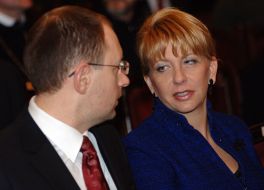 Arseniy Yatsenyuk and Yekaterina Yushchenko