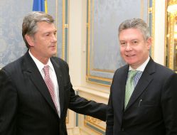 Viktor Yushchenko and Karel De Gucht