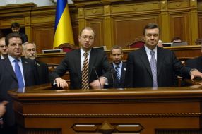 Алексей Плотников, Арсений Яценюк и Виктор Янукович