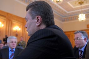 Viktor Yanukovich, Vladimir Litvin and Petr Simonenko
