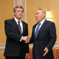 Viktor Yushchenko and Nursultan Nazarbayev
