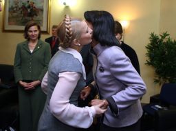 Yuliya Timoshenko and Condoleezza Rice