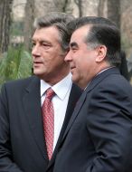 Viktor Yushchenko and Emomali Rakhmonov