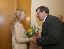 Юлия Тимошенко и Бронислав Коморовский