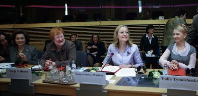 Yuliya Timoshenko, Benita Ferrero-Waldner and Tarya Halonen