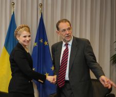 Юлія Тимошенко і Хав’єр Солана