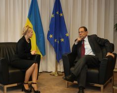 Юлія Тимошенко і Хав’єр Солана