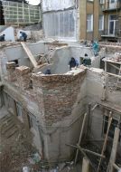 Відбудова будинку, що вибухнув у Львові