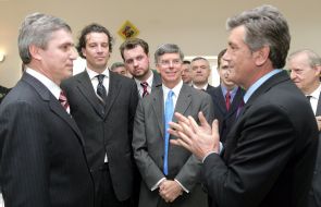 Viktor Yushchenko and Nikolay Litvin