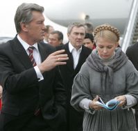 Юлия Тимошенко, Леонид Черновецкий и Виктор Ющенко