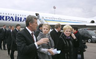 Виктор Ющенко, Юлия Тимошенко и Раиса Богатырева