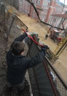 Акция протеста против застройки территории Октябрьской больницы