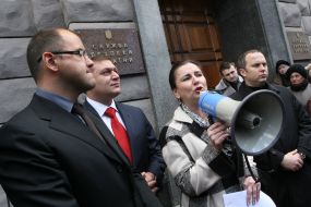 Dmitry Svyatash, Mikhail Dobkin, Inna Bogoslovskaya and Nestor Shufrich