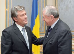 Viktor Yushchenko and Terry Davis