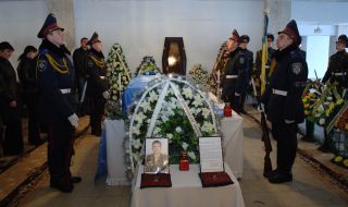 Ukrainian peacemaker Igor Kinal`s funerals