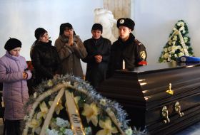 Ukrainian peacemaker Igor Kinal`s funerals