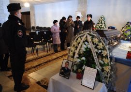 Ukrainian peacemaker Igor Kinal`s funerals