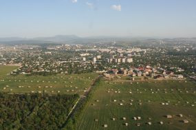Аэросъемка территории, которую самовольно захватили крымские татары