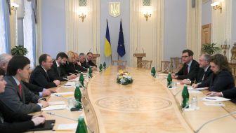 Meeting of Arseny Yatsenyuk and Terry Davis