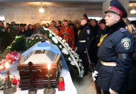 Ukrainian peacemaker Igor Kinal`s funerals