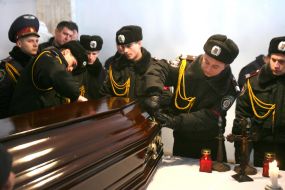 Ukrainian peacemaker Igor Kinal`s funerals