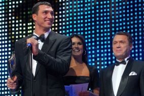 Vladimir Klichko, Mariya Yefrosinina and Vladimir Seminizhenko