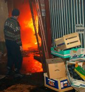 Пожар на рынке Вырлица