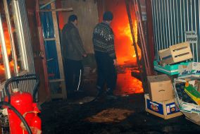 Пожар на рынке Вырлица