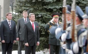 Yury Lutsenko, Viktor Yushchenko and Alexandr Kikhtenko