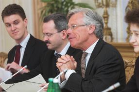 Meeting of Arseniy Yatsenyuk with Knut Vollebek