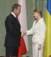 Yuliya Timoshenko and Donald Tusk