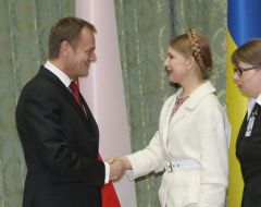 Yuliya Timoshenko and Donald Tusk